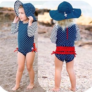 RuffleButts Baby Girls One Piece Swimsuit 0-3